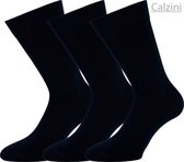 Calzini sokken heren naadloos 3 paar - 80% katoen - Zwart - Sokken Heren - Sokken Dames - Maat 36-42