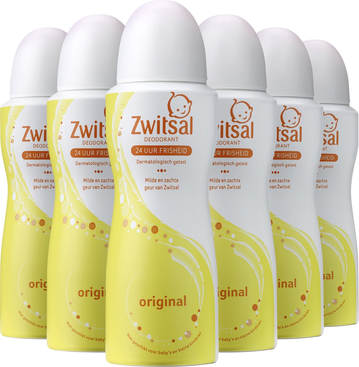 Zwitsal Original Deodorant - 6 x 100 ml - Voordeelverpakking - Zwitsal