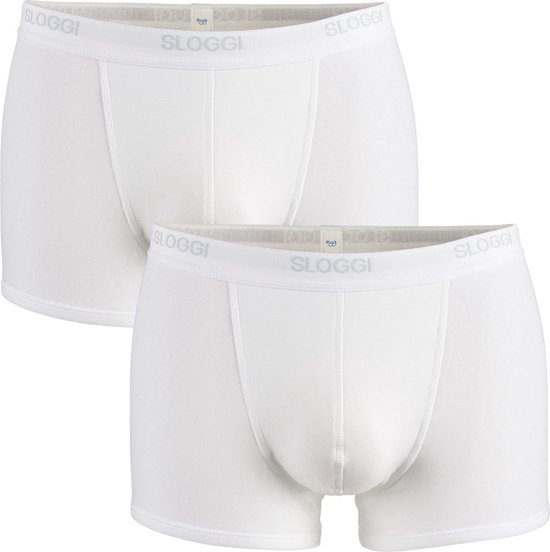sloggi men Basic Heren Boxershort - 2-pack - Wit - Maat L