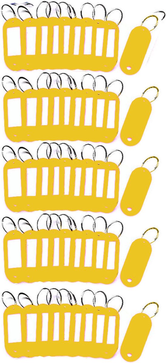 Sleutellabels 50 - Geel