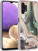 UNIQ Classic Case Samsung Galaxy A32 5G TPU Back Cover hoesje - Marble Green