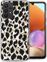 iMoshion Hoesje Geschikt voor Samsung Galaxy A33 Hoesje Siliconen - iMoshion Design hoesje - Goud / Golden Leopard