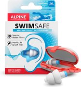 Alpine SwimSafe - Zwem oordoppen - Voorkomt oorpijn - Met filters - Wit - SNR 10 dB - 1 paar