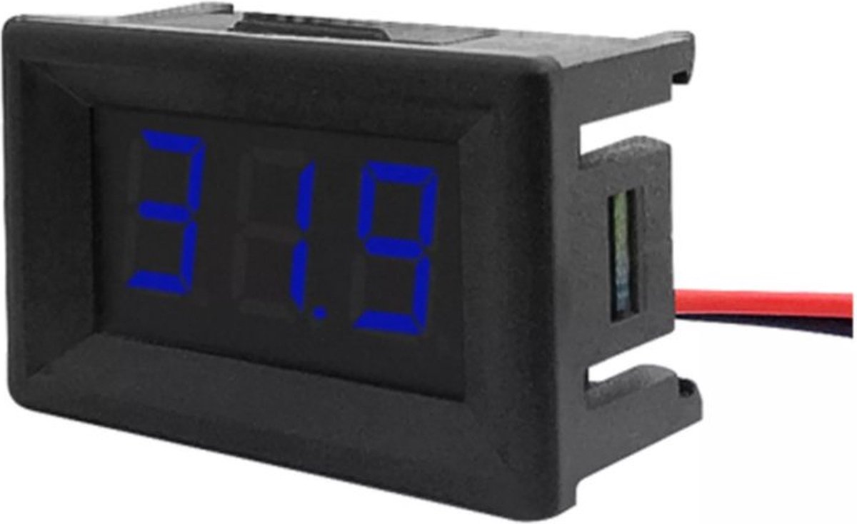 OTRONIC® Voltmeter 3,5V-30V - Blauw, 0.56 inch