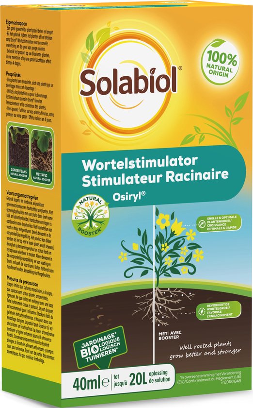 Solabiol Osiryl Wortelstimulator - 40 ml - 100% Natuurlijke Wortel Stimulator - Voor alle Planten