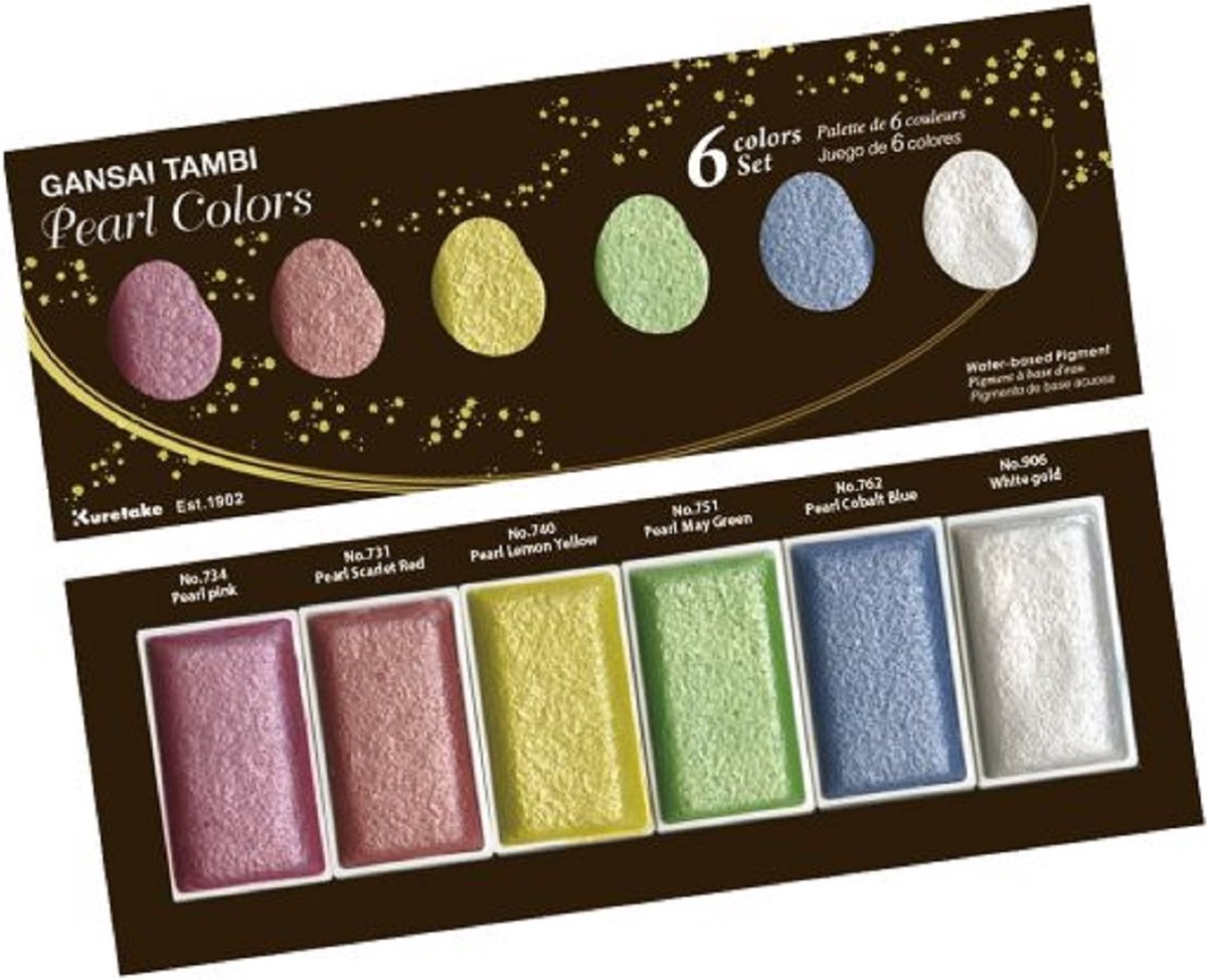 Gansai Tambi Pearl colors