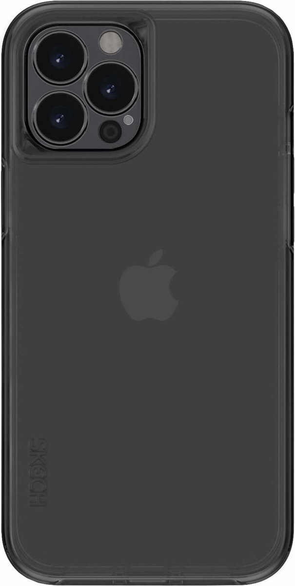 Skech Hard Rubber Hoesje voor iPhone 13 Pro Max - Zwart (Let op - Max Variant)