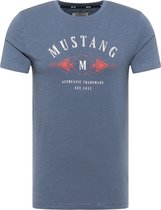 Mustang T-shirt grijs-blauw - maat XL