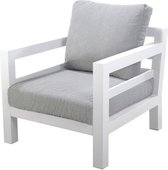 Yoi - Midori lounge chair alu white/mixed grey