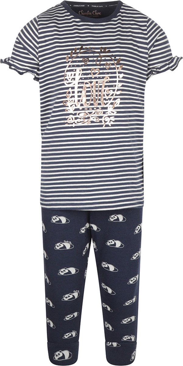 Charlie Choe pyjama meisjes - blauw - V43027-41 - maat 134/140