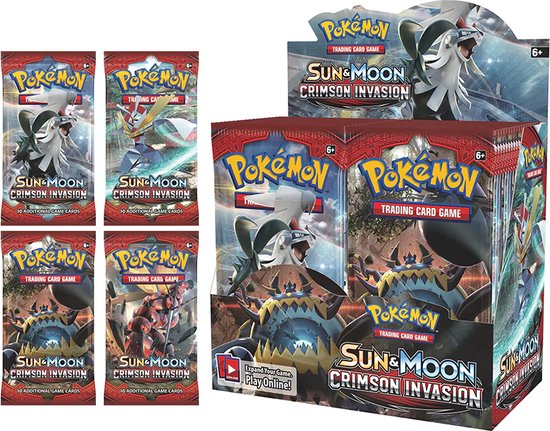 Wonen Komkommer leraar Pokemon Kaarten Sun & Moon Crimson invasion Booster Box Display (36 Booster  packs) | Games | bol.com