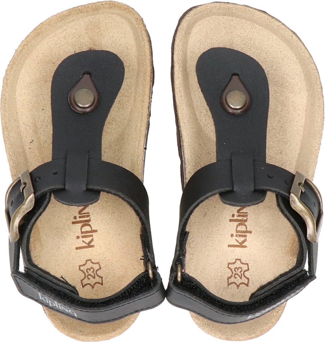 Kipling Juan sandalen zwart - Maat 37