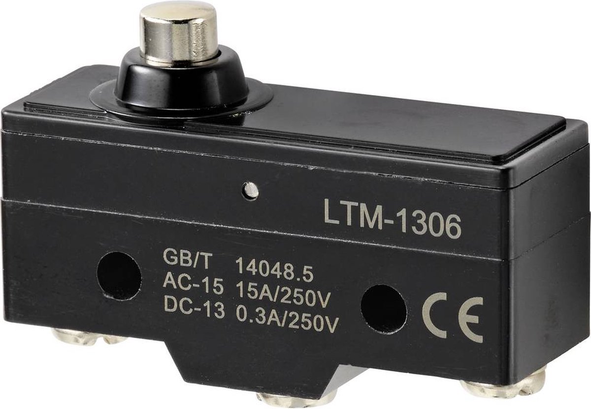 TRU COMPONENTS Microschakelaar 250 V/AC 15 A 1x aan/(aan) Moment 1 stuk(s)