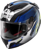SHARK RACE-R PRO ASPY Motorhelm Integraalhelm Zwart blauw Geel - Maat XS