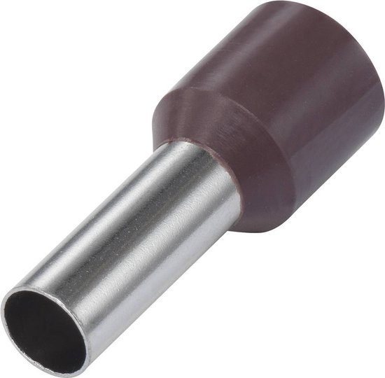 Geïsoleerde Adereindhulzen 6,0 mm² Geel - 100 Stuks