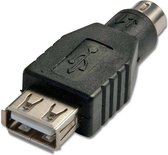 LINDY USB / PS/2 Toetsenbord/muis Adapter [1x USB 2.0 bus A - 1x PS/2-stekker] Zwart