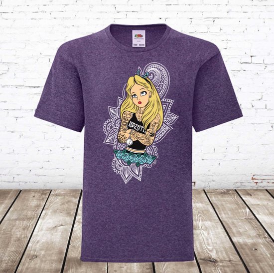 Chemise fille violette cool Alice - Fruit of the Loom-134/140-t-shirts filles