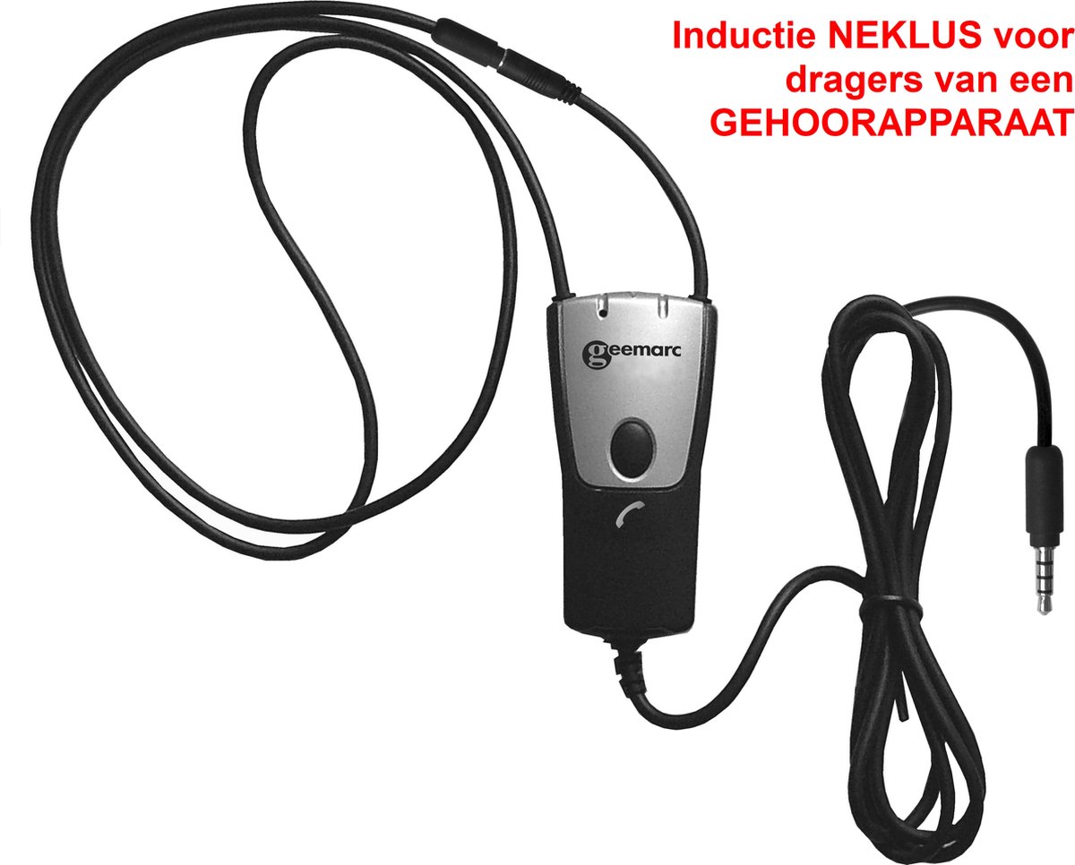 Goedkoopste Geemarc iLOOP NEKLUS / INDUCTIELUS / RINGLEIDING - voor SLECHTHORENDEN - 3,5 mm connector