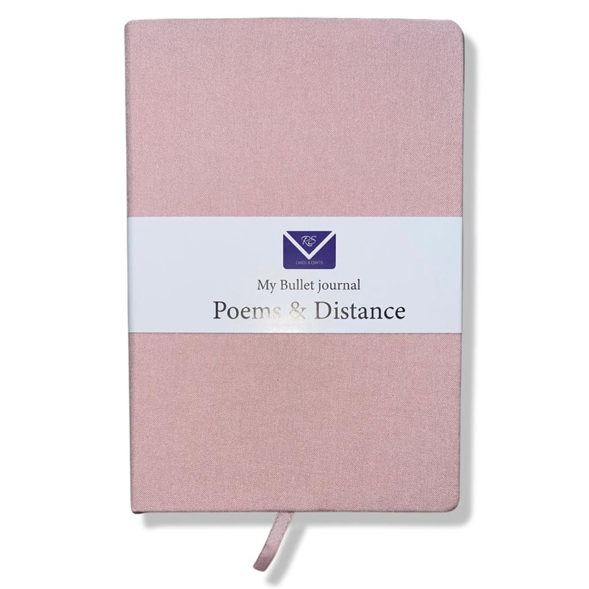 Cards & Crafts Notitieboek Bullet Journal - Roze - A5 formaat - Hardcover - 100 grams papier - Dotted/puntjes