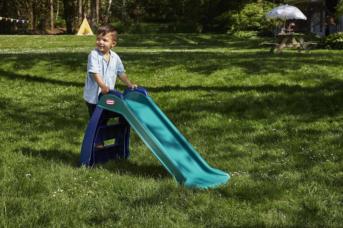 Little Tikes Glijbaan First Slide - Peuter -Voor Buiten en Binnen - Blauw Groen — afbeelding 2