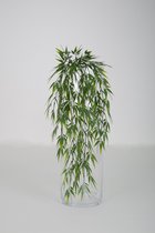 Hangplant Hangend Groen - topkwaliteit decoratie - Groen - zijden tak - 88 cm hoog