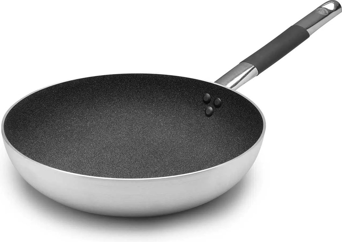 Agnelli Italiaanse Design Wokpan Aluminium – 28 cm