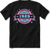1929 Premium Quality | Feest Kado T-Shirt Heren - Dames | Licht Roze - Licht Blauw | Perfect Verjaardag Cadeau Shirt | Grappige Spreuken - Zinnen - Teksten | Maat XXL