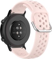 Strap-it Smartwatch bandje 22mm - siliconen bandje met gaatjes geschikt voor Samsung Galaxy Watch 46mm / Galaxy Watch 3 45mm / Gear S3 Classic & Frontier - Amazfit GTR 47mm / GTR 2 / GTR 3 - Pro - Xiaomi Mi Watch / Watch S1 - Active - roze