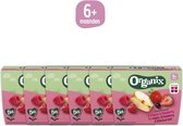 Organix Fruit Cups 6+ Maanden - Appel & Framboos + Appel & Aardbei & Zwarte Bes - Fruithapjes - 24 stuks