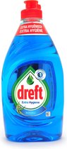 3x Dreft Afwasmiddel - Extra Hygiene - Eucalyptus - 654ml