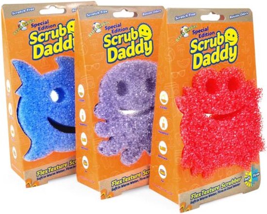 Scrub Daddy Zomer Editie 3 kleuren- Schoonmaakspons