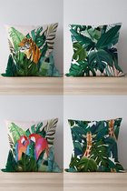 Kussenhoes - Piece of Trend  - Set van 4  - 43 x 43 - GIRAF&TIJGER