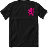 Nederland - Roze - T-Shirt Heren / Dames  - Nederland / Holland / Koningsdag Souvenirs Cadeau Shirt - grappige Spreuken, Zinnen en Teksten. Maat M