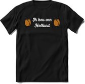 Nederland - Goud - T-Shirt Heren / Dames  - Nederland / Holland / Koningsdag Souvenirs Cadeau Shirt - grappige Spreuken, Zinnen en Teksten. Maat XL