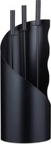 Relaxdays Haardstel 4-delig - haardaccessoires - haardset openhaard set - zwart