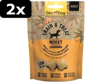 2x GIMDOG TRAIN&TREAT INSECT 125GR