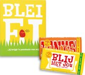 Tony's Chocolonely Pasen Chocolade Geschenkset Blei Ei - Melkchocolade Reep + Karamel Zeezout - Paas Cadeau met 2 Chocolade Repen - 2 x 180 gram