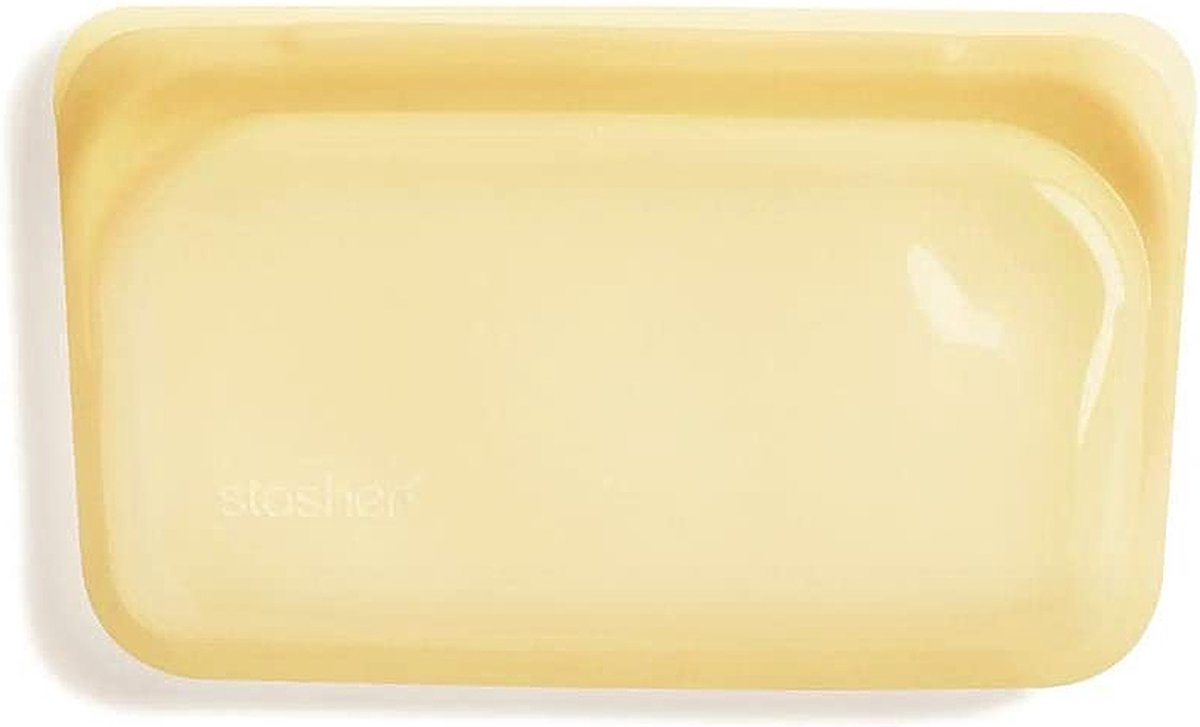 Stasher - Snack Vershoudzak 355 ml - Siliconen - Geel
