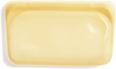Stasher - Snack - Vershoudzakje - Hersluitbaar en Luchtdicht - 19x12cm - Pineapple (Geel)