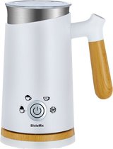 LiveProducts 4 in 1 Elektrische Melkopschuimer - Automatische Melkopschuimer - Warme En Koude Melkopschuimer - Warmer Voor Latte - Schuim Maker Voor Koffie - Warme Chocolade - Wit