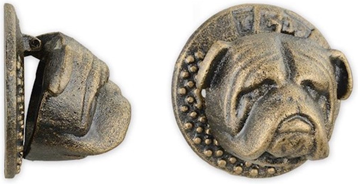 MadDeco - gietijzer - deurklopper - bulldog