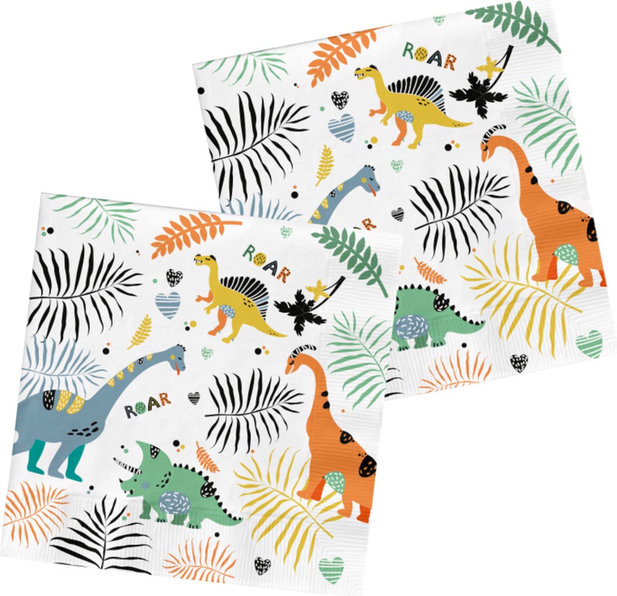 Folat - Servetten Dino Roars 33 x 33 cm - 20 stuks.