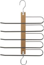 Luxe kledinghanger/broekhanger voor 5 broeken 33 x 49 cm - Kledingkast hangers/kleerhangers/broekhangers