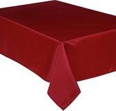 Nappe polyester au format 240 x 140 cm - rouge - Nappes de table à manger