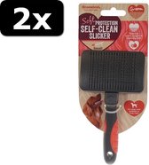 2x SLICKER ZELF REINIGEND S 15CM