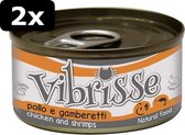 2x VIBRISSE CAT CHICKEN/SHRIMP 24X70GR