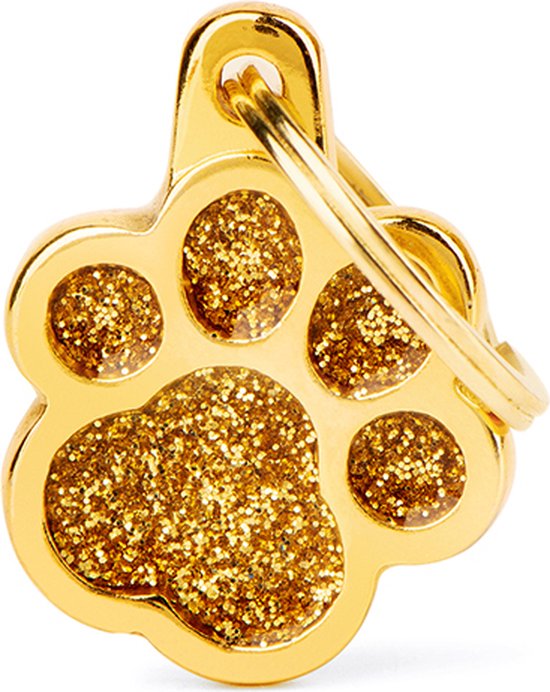 Penning – Paw Glitter S – Goud