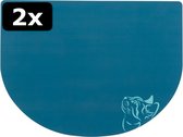 2x # PLACEMAT KATTENHOOFD ASS 40X30CM