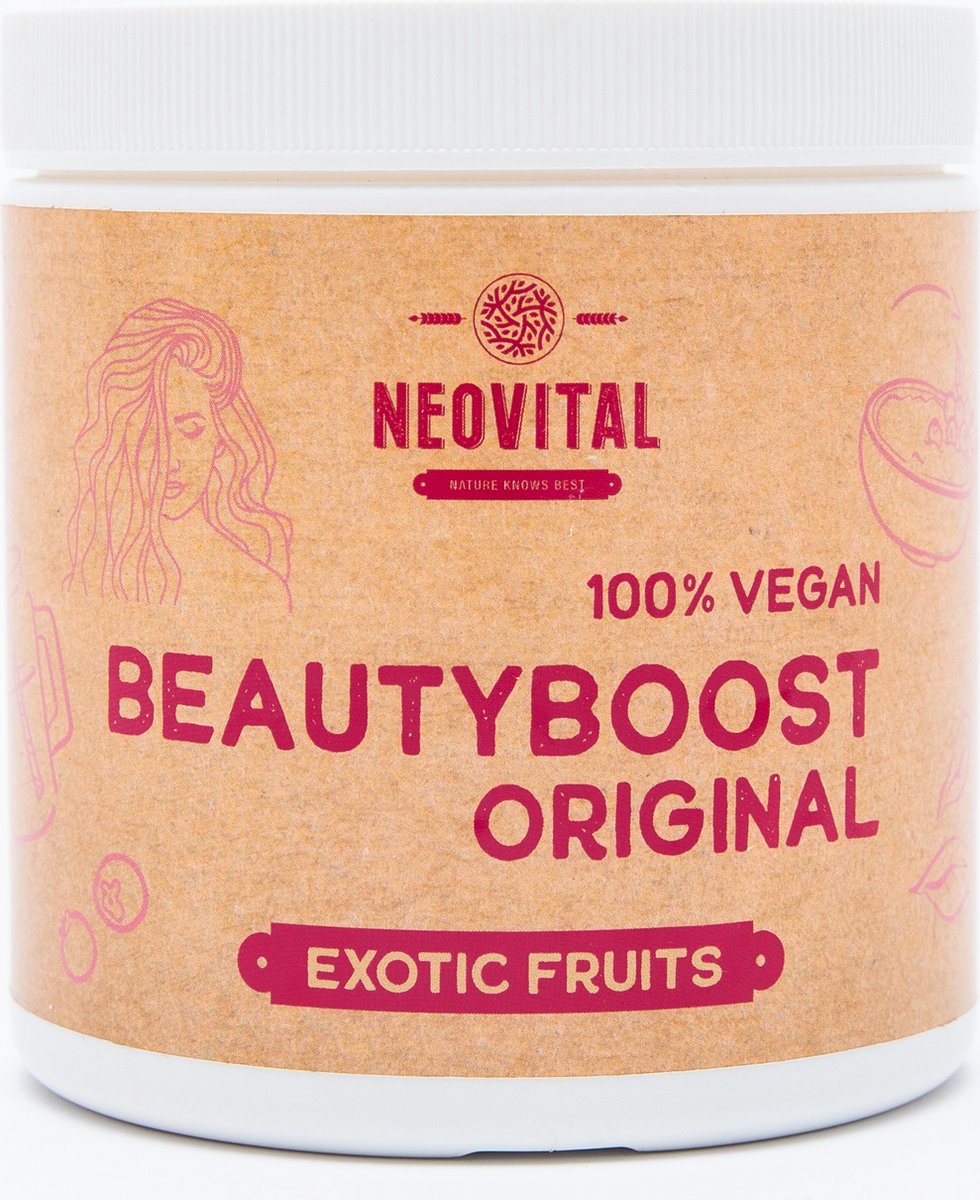 Beauty Boost Vegan, natuurlijke beauty, gezondheid en sportdrank