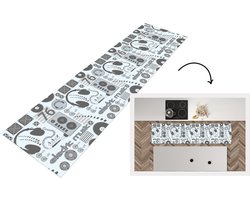 Keukenloper – Loper keuken – DJ – Koptelefoon – Vintage – Tekening – Design – 200×50 cm – Keukenloper vinyl